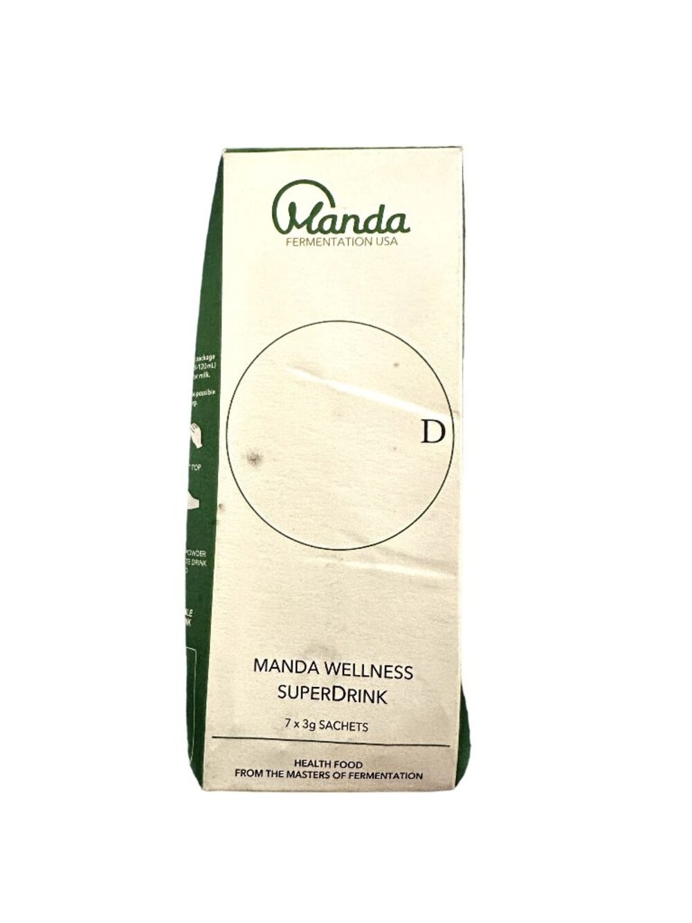 Manda Wellness SuperDrink Fermented Botanical Prebiotic 7 Sachets
